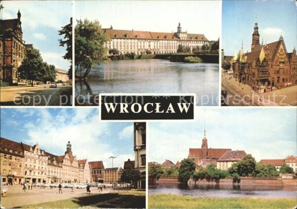 Wroclaw Museum Universität Rathaus Stadtansicht