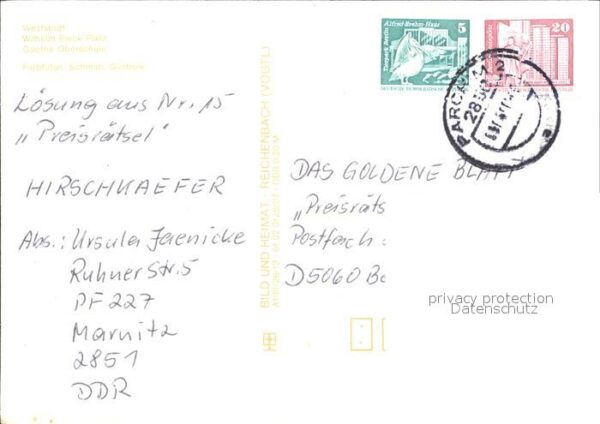 Parchim Wilhelm Pieck Platz Goethe Oberschule – Bild 2