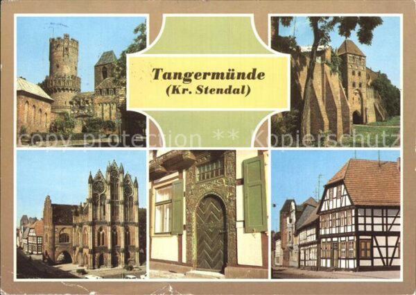 Tangermuende Stadtmauer Rosspforte Rathaus Portal Ki
