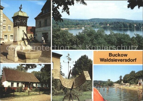Buckow Waldsieversdorf Brunnen Markt Ausflugsgaststätte Altes