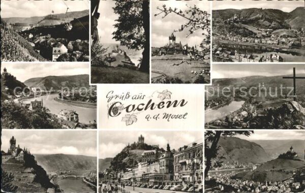 Cochem Mosel Panorama Moseltal Burg Kreuz
