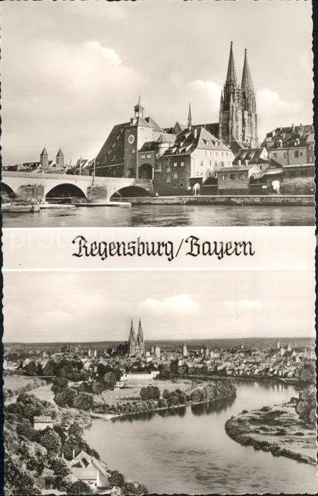 Regensburg Steinerne Brücke Dom St Peter