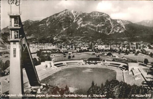 Garmisch-Partenkirchen Olympia Skistadion Blick gegen Kramer A