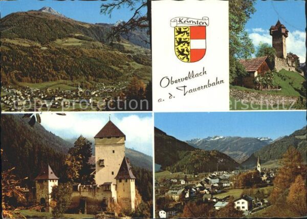 Obervellach Kaernten Ferienort Tauernbahn Burg Falkenstein G