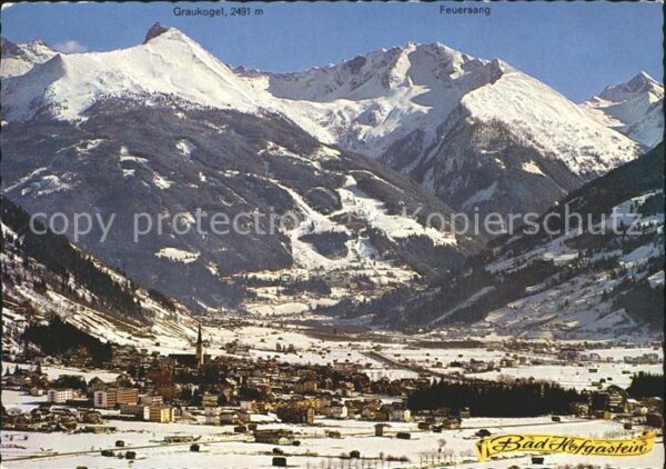 Bad Hofgastein Gesamtansicht Kurort Wintersportplatz a