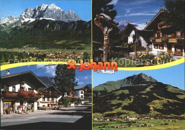 St Johann Tirol Teilansichten Alpenpanorama