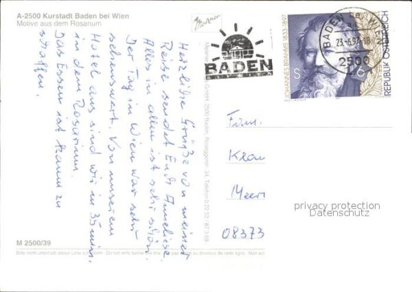Baden Wien Motive aus dem Rosarium – Bild 2