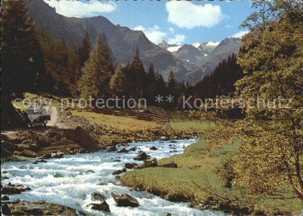Stubaier Alpen Motiv aus dem Oberbergtal Weg zur Franz