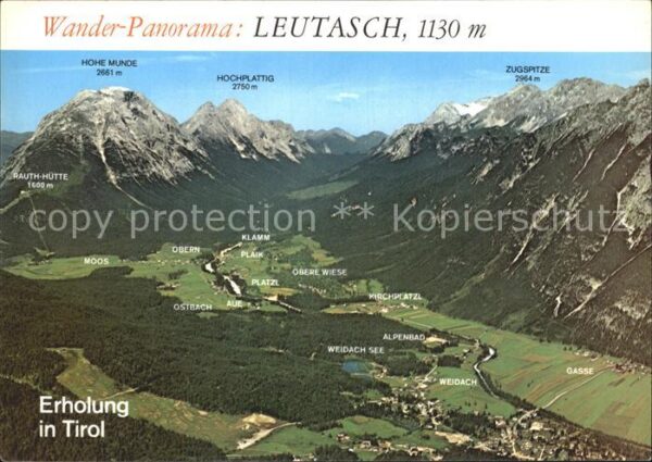Leutasch Wander Panorama Alpen Hohe Munde Hochpl