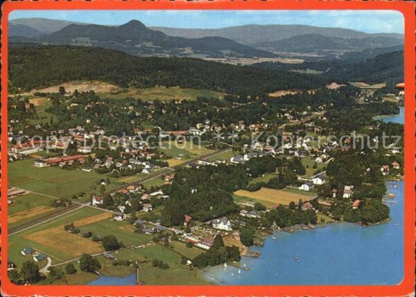 Krumpendorf Woerther See Fliegeraufnahme