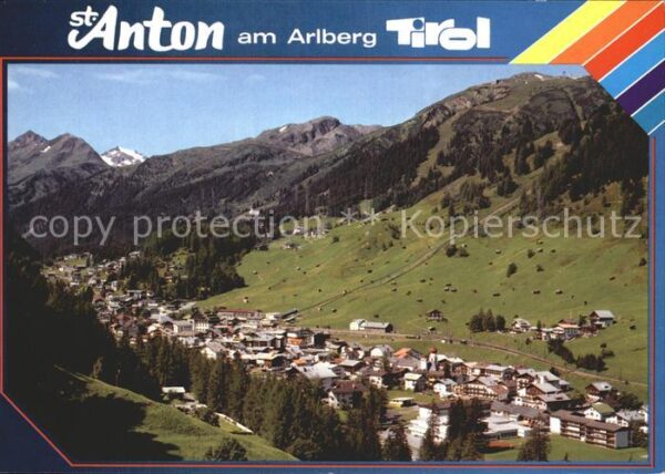 St Anton Arlberg Panorama Wintersportplatz im Sommer Alp