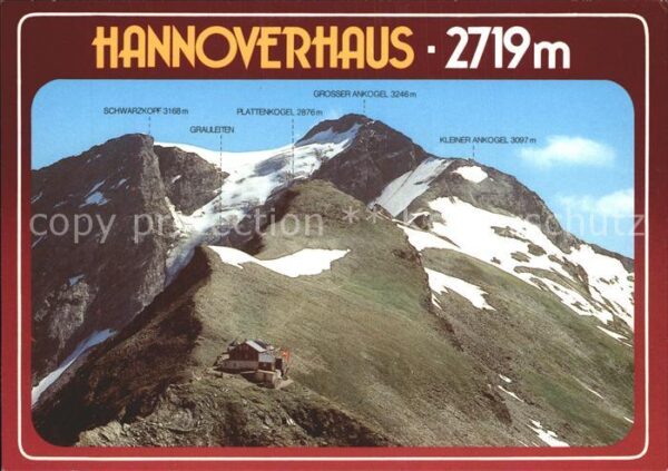 Hannoverhaus Berghütte Schutzhaus Arnoldhöhe gegen A