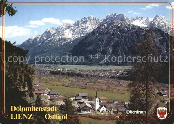 Lienz Tirol Gesamtansicht mit Dolomiten