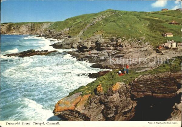 Tintagel Trebarwith Strand Küste