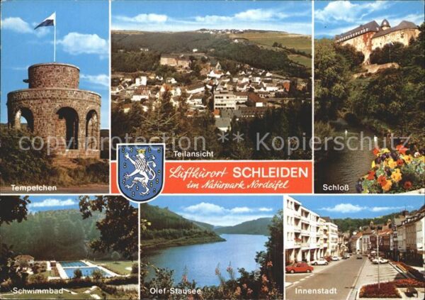 Schleiden Eifel Tempelchen Schwimmbad Schloss Innenstad