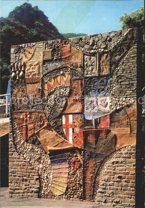 Cochem Mosel Keramik Mosaik Stammbaum der Stadt Coch