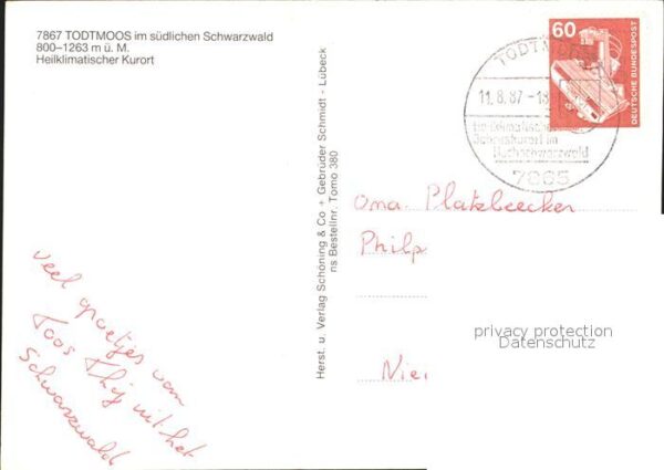 Todtmoos Heilklimatischer Kurort Schwarzwald Wal – Bild 2