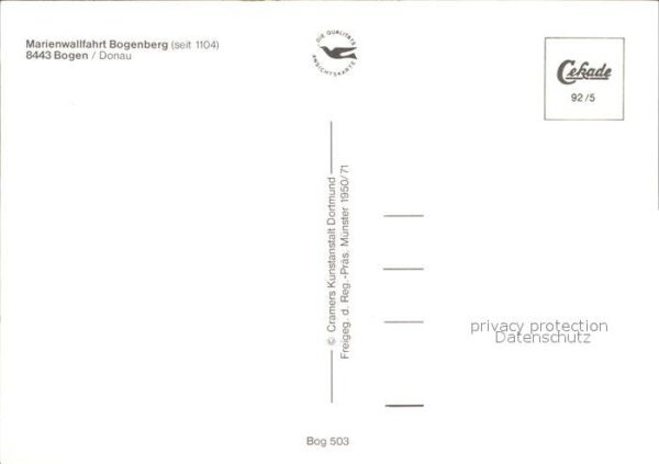Bogen Niederbayern Marienwallfahrt Bogenberg Donautal Flie – Bild 2