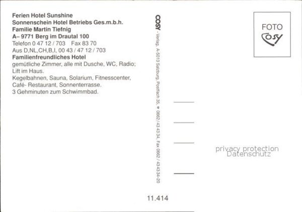 Berg Drautal Ferienhotel Sunshine – Bild 2