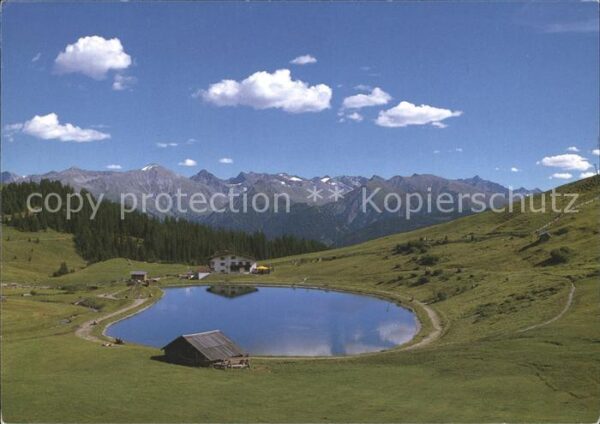Serfaus Tirol Komperdellalm Bergsee Alpenpanorama Obe