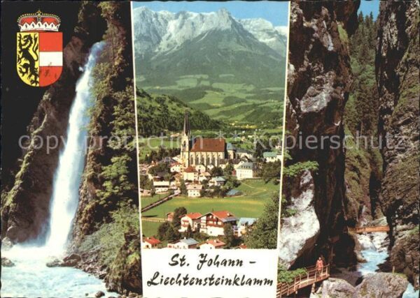 St Johann Pongau Liechtensteinklamm Schlucht Wasserfall
