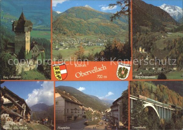Obervellach Kaernten Burg Falkenstein Burg Kaponig Alm Haupt