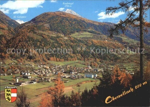 Obervellach Kaernten Panorama Luftkurort Hohe Tauern Herbsts
