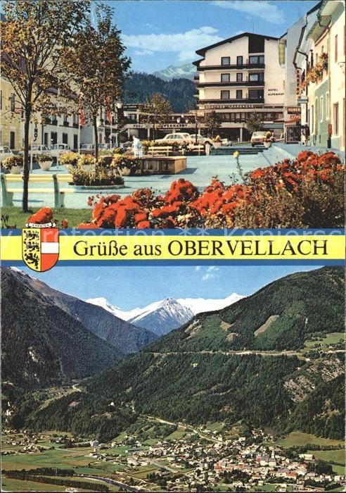 Obervellach Kaernten Ortszentrum Platz Fliegeraufnahme Hohe