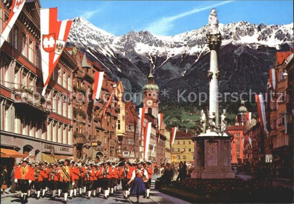 Innsbruck Maria Theresien Strasse Annasäule Wilte