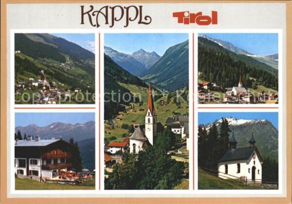 Kappl Tirol Panorama Paznauntal Kirche Kapelle Alpe