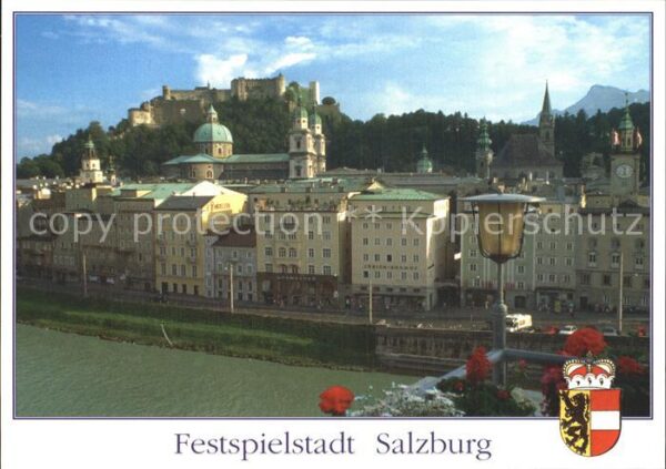 Salzburg Oesterreich Blick von der Dachterrasse Hotel Stein