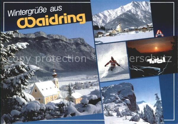 Waidring Tirol Winterimpressionen Wintersportplatz Kai