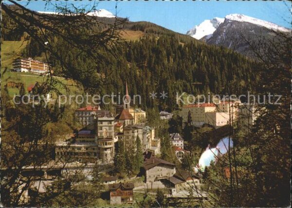 Bad Gastein Teilansicht Kurort mit Blick gegen Grau