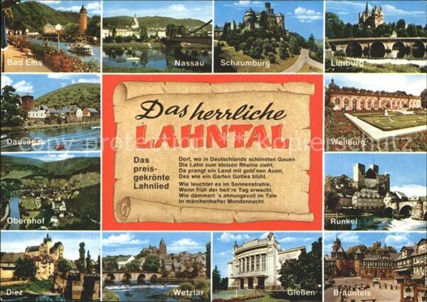 Lahntal Städte und Sehenswürdigkeiten der Umgeb