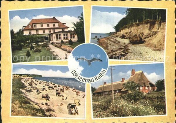 Rettin Ostseebad Hotel Strand Küste Möwe Reetd