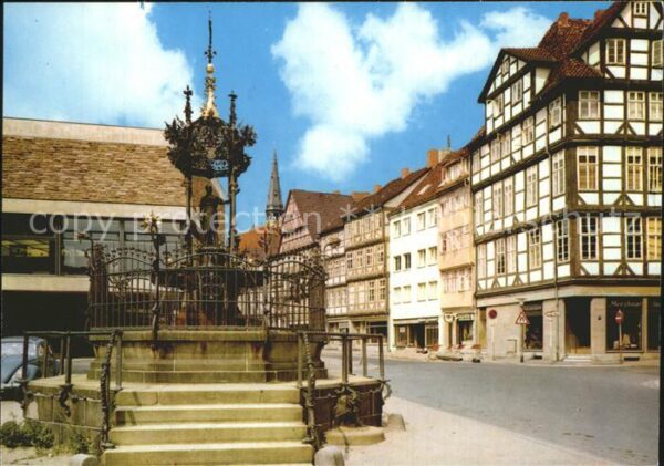 Hannover Altstadt Brunnen Fachwerkhäuser