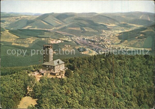 Kirchhundem Aussichtsturm Hohe Bracht Fliegeraufnah