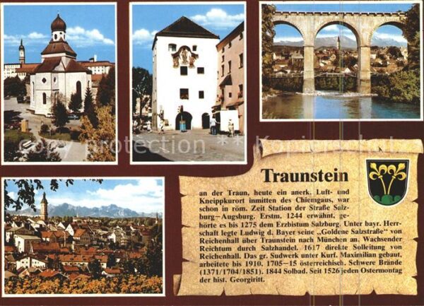 Traunstein Oberbayern Karl Theodor Platz Kirche Heimathaus Vi