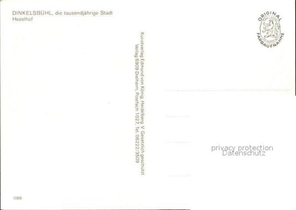 Dinkelsbuehl Hezelhof Fachwerkhaus 1000jährige Stadt – Bild 2