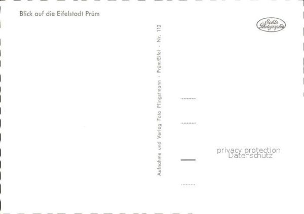 Pruem Eifel Ortsansicht mit Kirche – Bild 2