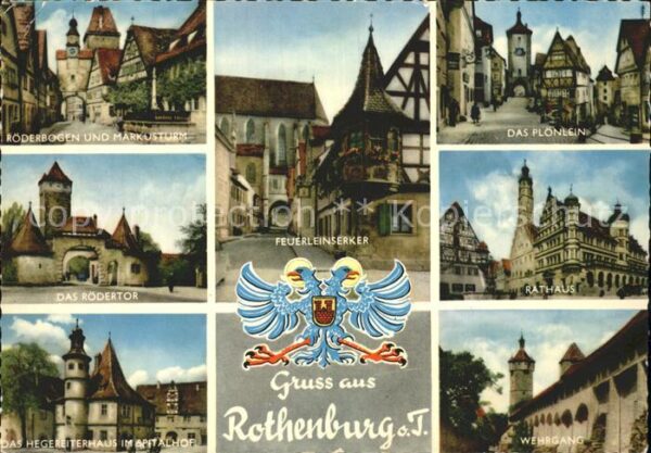 Rothenburg Tauber Röderbogen Markusturm Feuerleinserker P