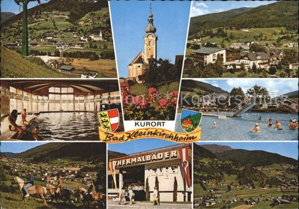 Bad Kleinkirchheim Kaernten Teilansichten Kurort Hallenbad Thermalb