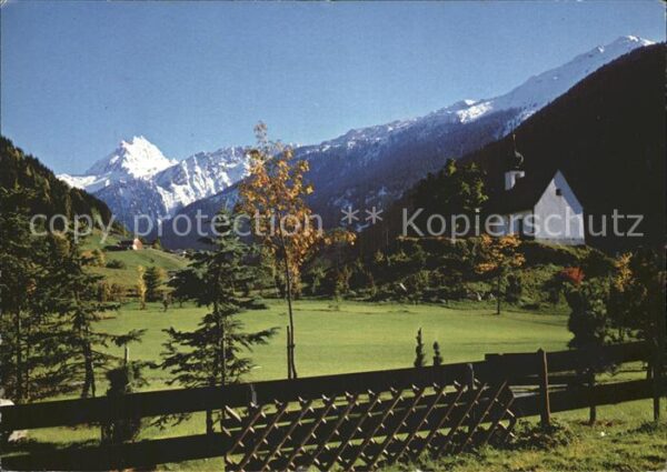 Gaschurn Vorarlberg Kapelle Maria Schnee gegen Vallüla Mont
