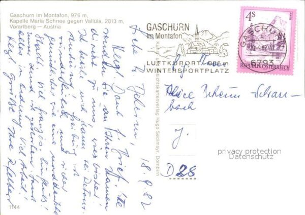 Gaschurn Vorarlberg Kapelle Maria Schnee gegen Vallüla Mont – Bild 2