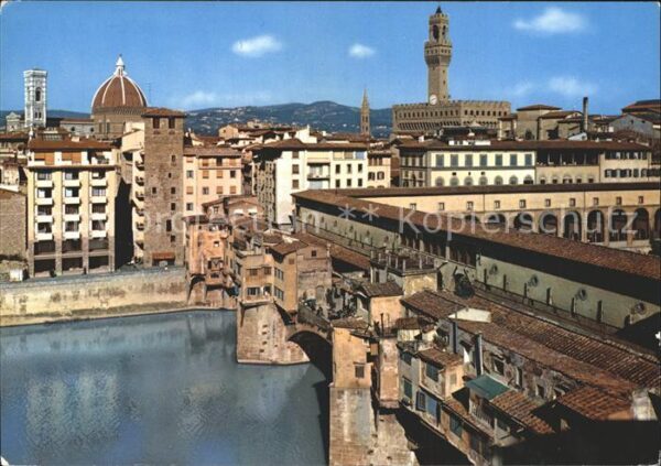 Firenze Florenz Ponte Vecchio visto dal Roof Garden del