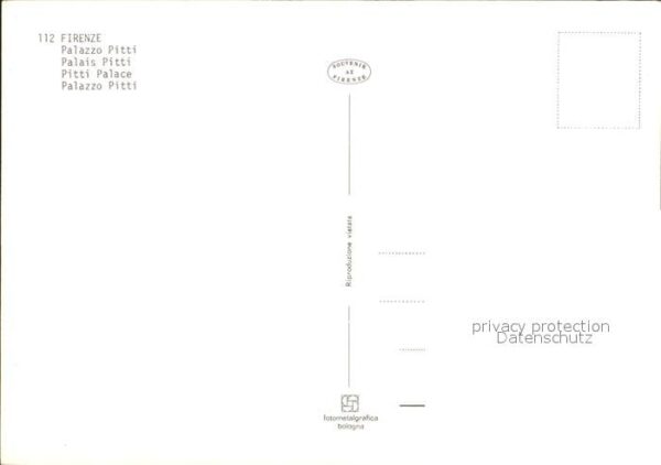 Firenze Florenz Palazzo Pitti Palast – Bild 2