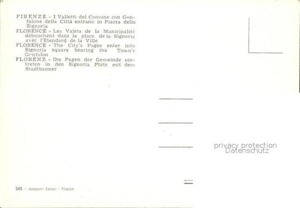 Firenze Florenz I Valletti del Comune con Gonfalone del – Bild 2