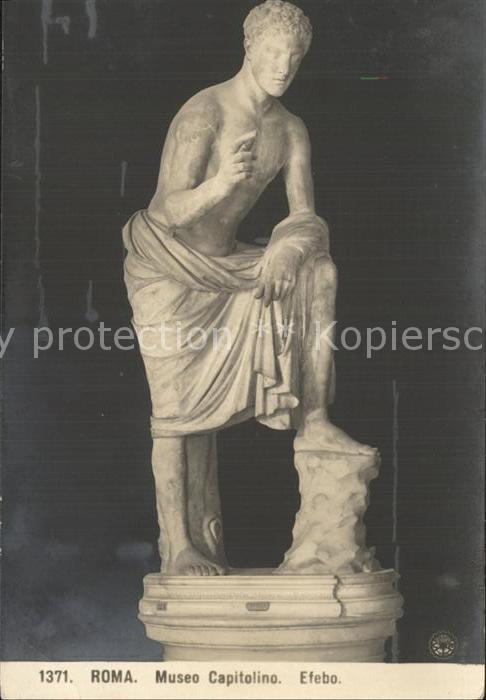 Skulpturen Efebo Museo Capitolino Roma