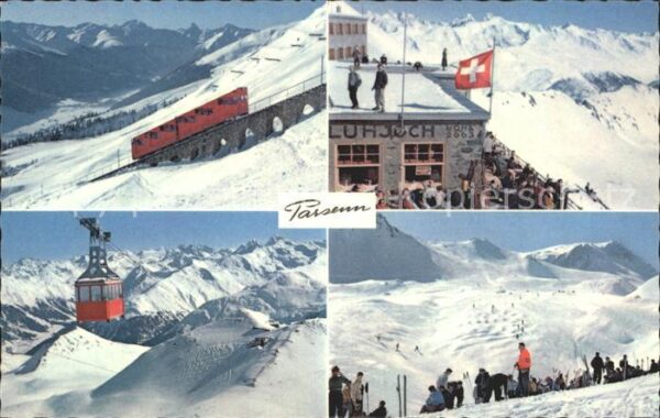 Zahnradbahn Seilbahn Parsenn Berghaus Weissfluhjoch