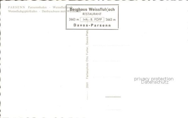 Zahnradbahn Seilbahn Parsenn Berghaus Weissfluhjoch – Bild 2